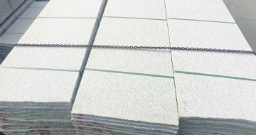 十堰芝麻白毛板，石材毛板