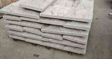 十堰芝麻白蘑菇石，自然面