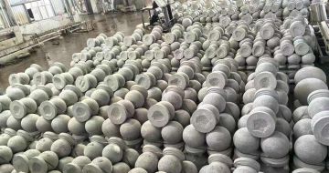 十堰芝麻白圆球 石球 挡车球