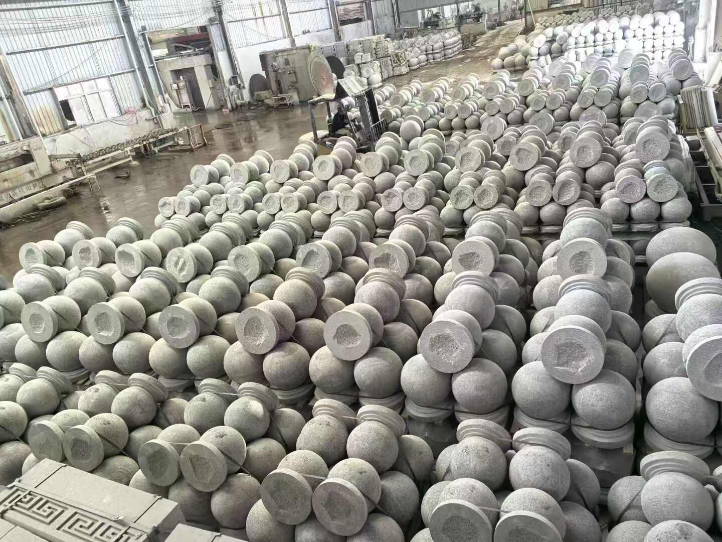 十堰芝麻白圆球 石球 挡车球